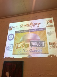 2018 Food for Thought a la Fort Lauderdale